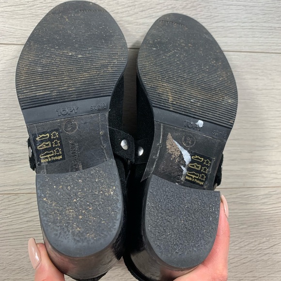 ALL SAINTS BLACK SUEDE ANKLE BOOTIES - Picture 13 of 16